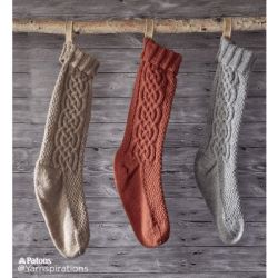 Sugar Twist Knit Stocking