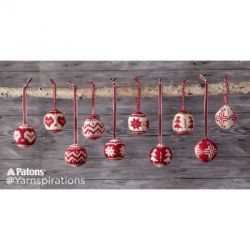 Merry Fair Isle Knit Ornaments
