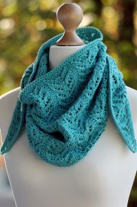 True Blue Shawlette