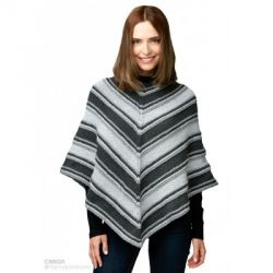 Fade to Grey Knit Poncho