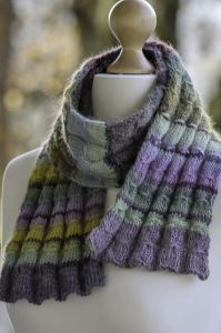 Gathered Rib Scarf