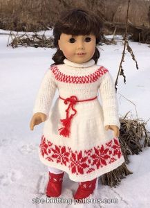 American Girl Doll Nordic Winter Dress