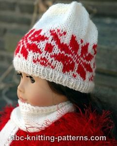 American Girl Doll chapeau d'hiver nordique