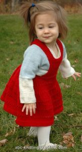 Sweetheart Child's Eyelet Bib Skirt