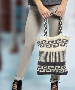 Swirls and Stripes Mosaic Bag