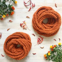 Cozy Pumpkin Spice Scarf