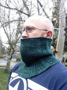 Knitting Patterns Galore - Twisted Stitch Columns Cowl