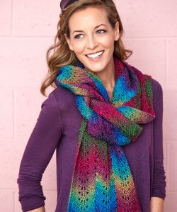 Bargello Knit Scarf