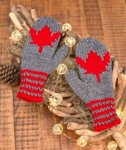 Maple Leaf Mittens