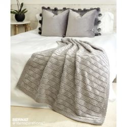 Cozy Triangles Knit Throw