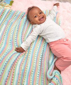 Self-Striping Baby Blanket