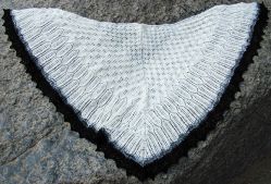 Cliffs of Dover Brioche Shawl