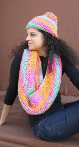Encore Boucle Hat and Scarf