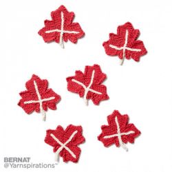 Maple Leaf Knit Applique