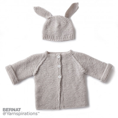 Garter stitch sales baby jacket pattern