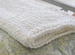 Diagonal Basket Weave Stitch Blanket