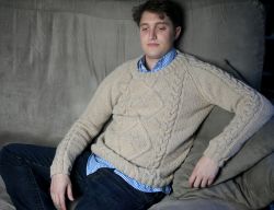 Corin: Cabled Argyle Pullover