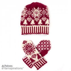 Northern Fair Isle Knit Hat and Mittens