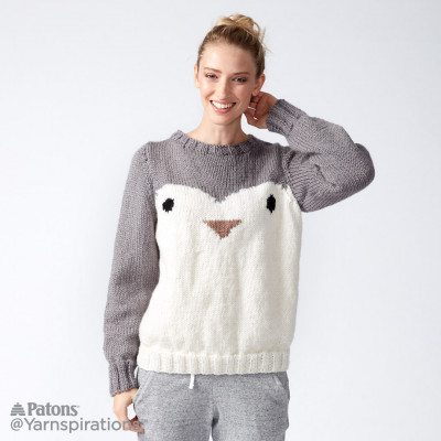 Knitting Patterns Galore Penguin Knit Holiday Sweater
