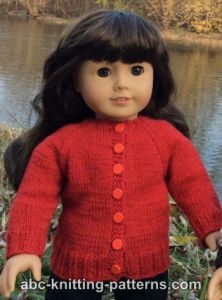 American Girl Doll Winter Nights Cardigan