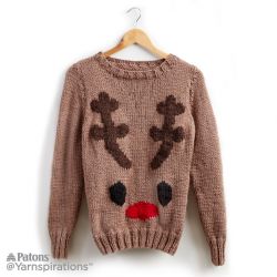 Reindeer Knit Holiday Sweater