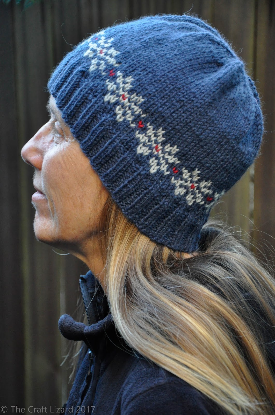 Knitting Patterns Galore Cozy Snowflake Hat