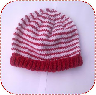 Knitting Patterns Galore Simple Striped Baby Hat