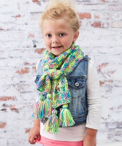 Kid’s Drop-Stitch Scarf