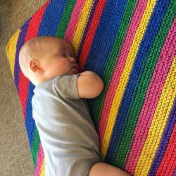 Diagonal Baby Blanket