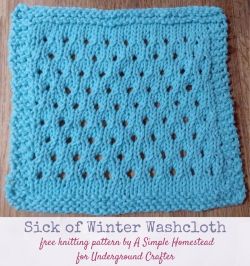 Sick of Winter Washcloth