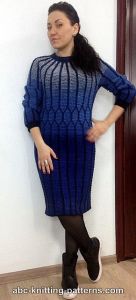 Classical Elegance Round Yoke Cable Dress