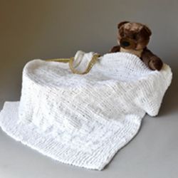 Crosshatch Baby Blanket