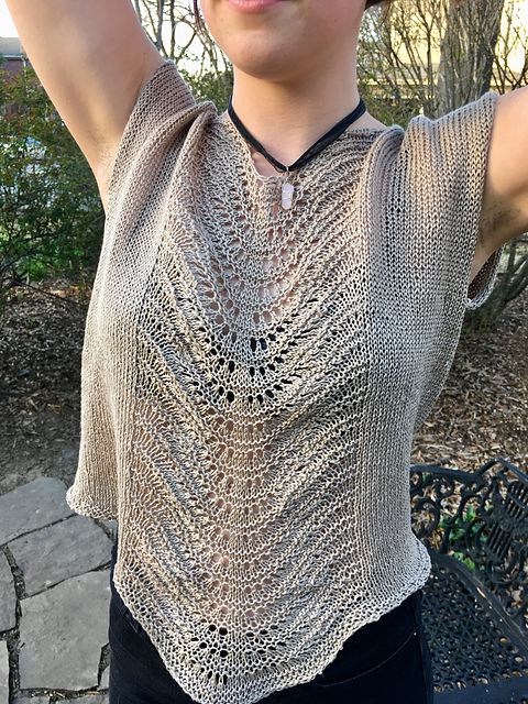 Knitting Patterns Galore Linen Top