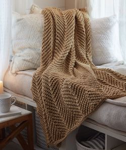 Knitting Patterns Galore - Marlow Throw