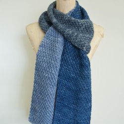 Double Moss Stitch Scarf