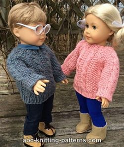 American Girl Doll Aran Sweater