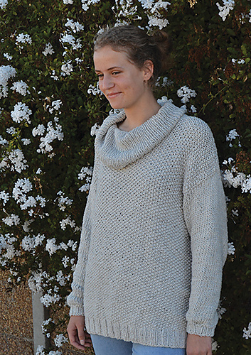 Knitting Patterns Galore Sweater In Moss Stitch