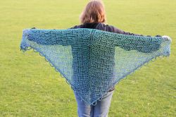 Mermaid on the Beach Shawl