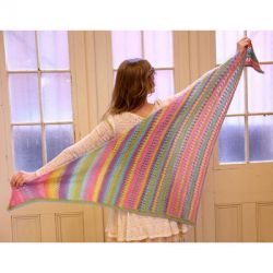 Gina Ridged Shawl