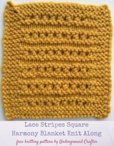 Lace Stripes Square