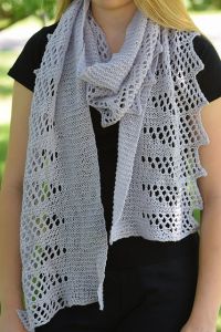 Pastel Lace Edged Scarf