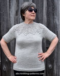 Starburst Lace Yoke Sweater