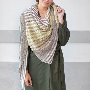 Shifting Stripes Shawl