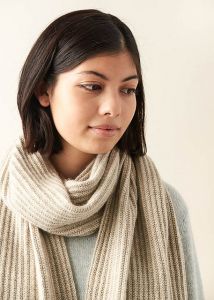 No-Purl Ribbed Wrap