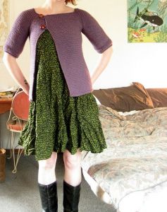 Garter Stitch Swingy Sweater