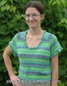 One-Skein Summer Top-Down Top