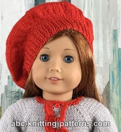 American Girl Doll Béret Vintage