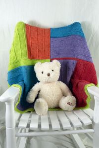Playful Squares Baby Blanket