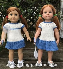 Tennis Dresses for 18-inch Dolls