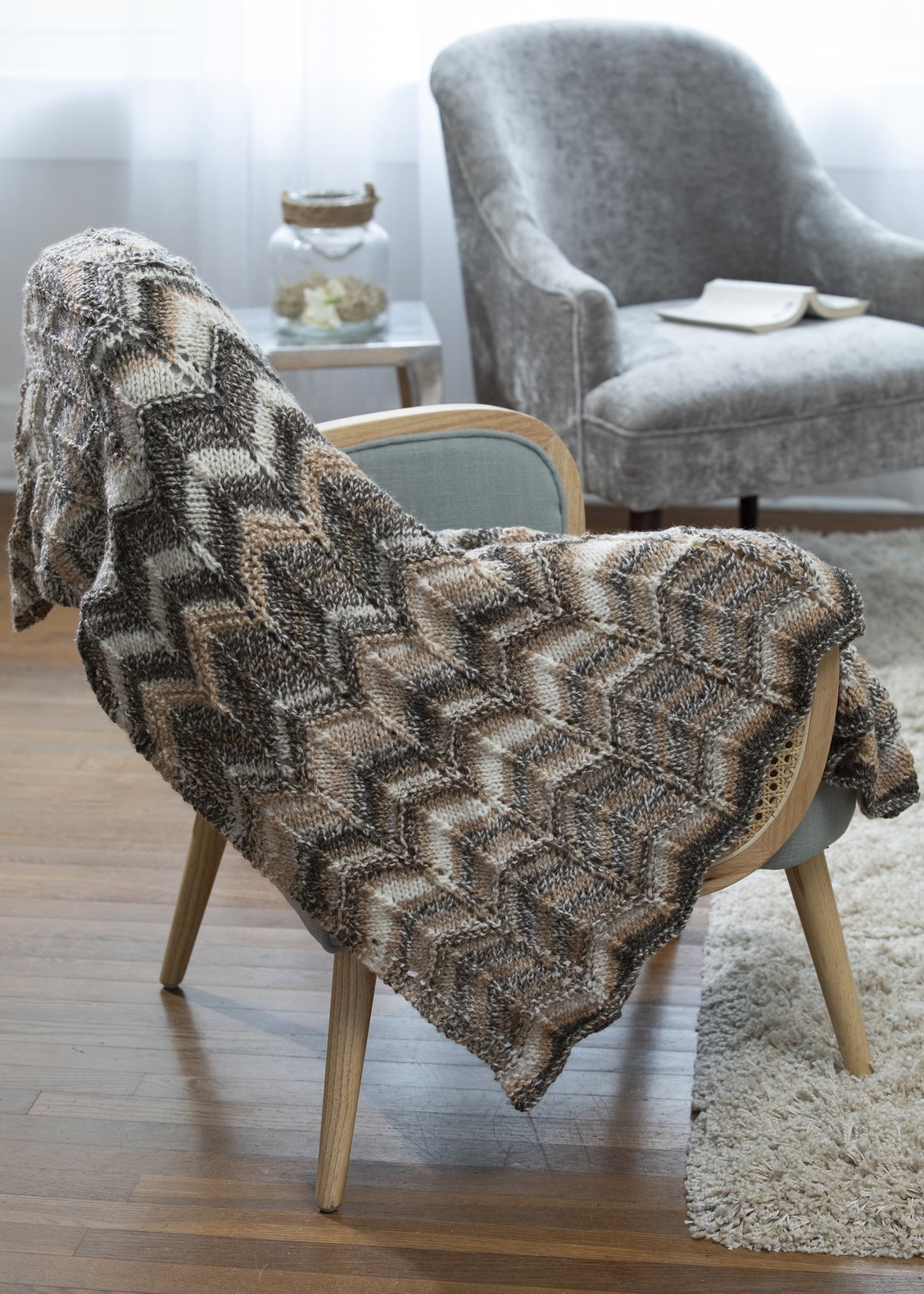 Knitting Patterns Galore - Marlow Throw